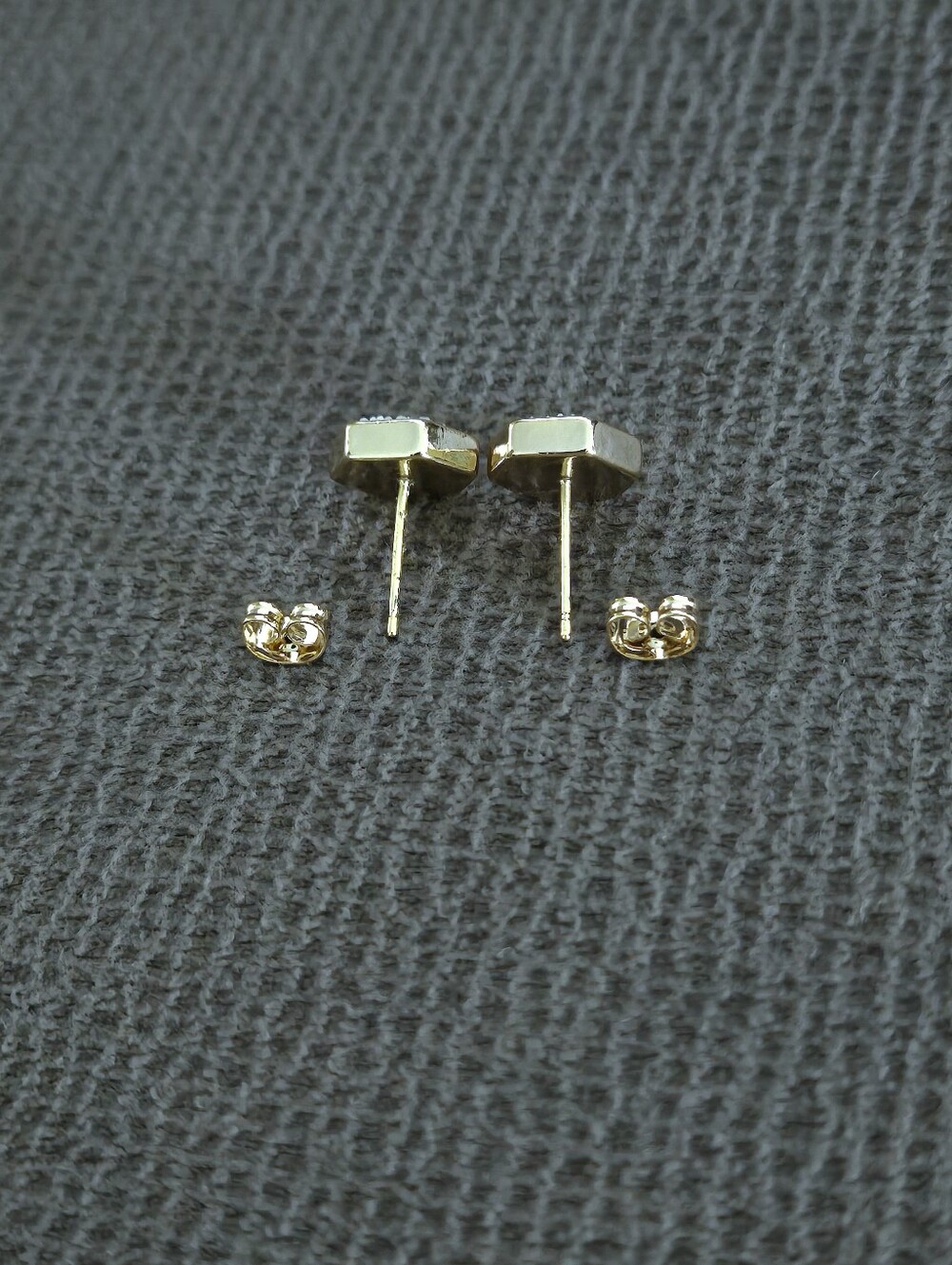 Luna🌙 Norte White Druzy Quartz Hexagon Earrings - Picture 5 of 16